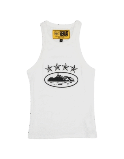 Corteiz 4Starz Alcatraz Womens Tank Top White