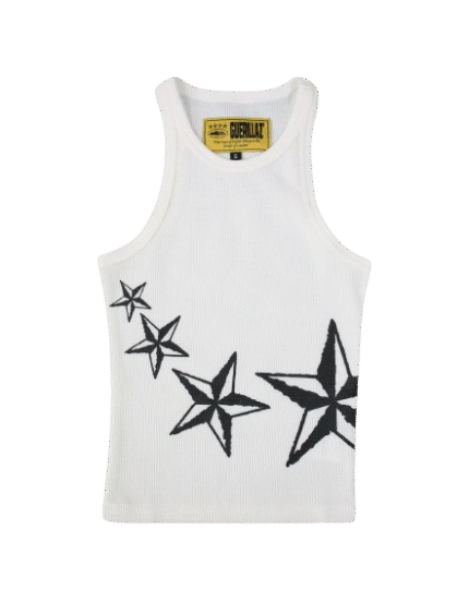 Corteiz 4Starz Motion Womens Tank Top White