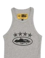 Corteiz 4Starz Alcatraz Womens Tank Top Grey 2