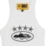 Corteiz 4Starz Alcatraz Womens Tank Top White 1