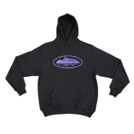 Corteiz Alcatraz Hoodie BlackPurple